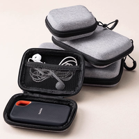 Sac de rangement pour câble numérique pour écouteurs de voyage EVA personnalisé accessoires de transport organisateur de câble de données étui de transport pour chargeur USB