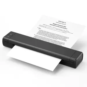 2024 Hot sell Handheld Portable A4 Thermal Printer 1200mAh USB Rechargeable BT Inkless Printer for Office