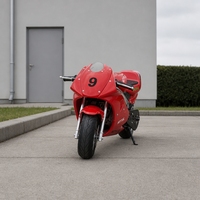 Mini moto tout-terrain à essence 49cc 2 temps avec frein à disque pour enfants de plus de 10 ans