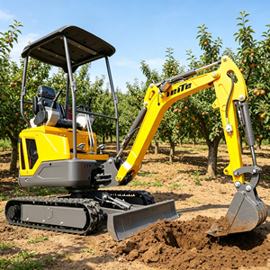 Productos Más Vendidos a Nivel Mundial: Mini Excavadora Compacta de 1.6 Toneladas con Motor, Maquinaria para Movimiento de Tierras, para Excavación Agrícola - Product Image 1