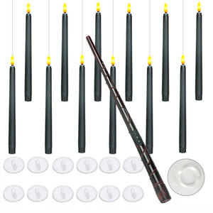 Vente chaude baguette magique en lévitation <span class=keywords><strong>bougie</strong></span> télécommande lampe sans flamme cône LED bougies pour la décoration de mariage de fête d'halloween - Product Image 6