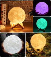Lampe led autoportante en forme de lune, design créatif, luminaire décoratif d'intérieur, idéal pour une chambre à coucher ou comme cadeau de noël