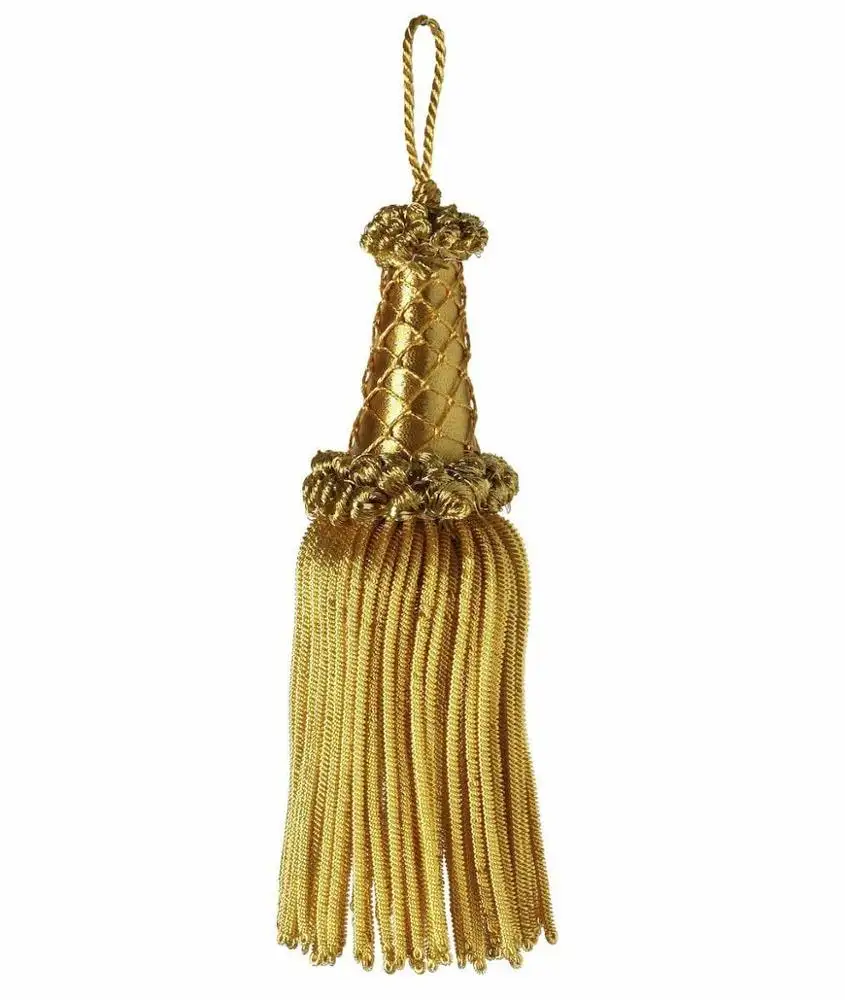 Lingotti con nappa oro cm 16 (6,3 pollici) filo di lingotti e viscosa per paramenti liturgici
