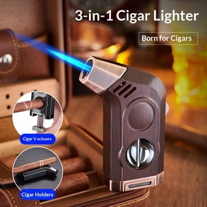 <span class=keywords><strong>Accendino</strong></span> Creativo in Metallo per Sigari, a Gas Butano, Antivento, Multifunzione, Accenditore di Alta Gamma, <span class=keywords><strong>Regalo</strong></span> <span class=keywords><strong>Personalizzato</strong></span>, Vendita all'Ingrosso Transfrontaliera - Product Image 3