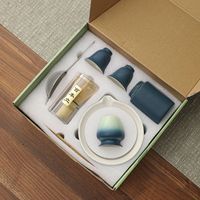 YUBIN Usine En Gros Japonais Porcelaine Résistant À La Chaleur Matcha Bol 4-12 Pièces Ensemble Agitateur Boîte Cadeau Thé Fouet Logo Personnalisé