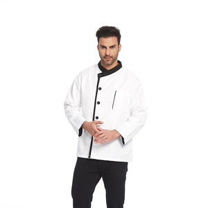 Veste de cuisine unisexe avec logo personnalisé, uniforme de chef, veste de travail pour hôtels et restaurants, vêtements de travail professionnels pour chefs exécutifs - Product Image 5