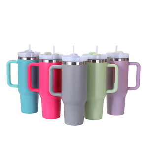 Vaso Térmico Clásico GZYSL, Vaso Térmico <span class=keywords><strong>de</strong></span> Acero Inoxidable con Aislamiento, Vaso con Pajita <span class=keywords><strong>de</strong></span> 40 oz con Asa - Product Image 6