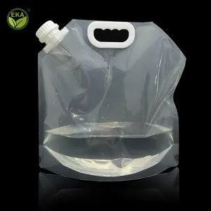 2023 New Arrival Food Packaging Bag Transparent Drink Spout Pouch 1000ml 1500ml Stand Up Pouch With Spout For Liquid