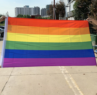 Drapeau promotionnel personnalisé 3x5 pieds en fibre de verre, imprimé par transfert UV/thermique, bannière vierge avec logo, tout design, drapeau extérieur volant