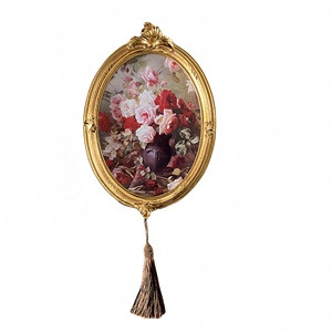 Cornice in resina oro antico 5x7 pollici cornice ovale ornata per <span class=keywords><strong>foto</strong></span> da tavolo Display da parete retrò decorazione per la casa <span class=keywords><strong>foto</strong></span> appesa - Product Image 1