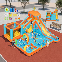 Parc aquatique gonflable pour adultes en stock aux États-Unis, aire de jeux aquatique gonflable flottante, parc aquatique gonflable pour enfants à domicile