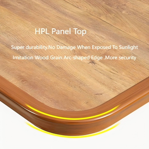 Garden Terrace HPL <span class=keywords><strong>Panel</strong></span> Table Set Patio Balcón PE Rattan Sillas de comedor y mesa al aire libre Muebles súper duraderos - Product Image 6