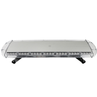 Barra de Luces de Emergencia Súper Brillante BIAOCHI, 64 LED, Luz de Advertencia Intermitente Ámbar, Barra de Señalización de 33 Pulgadas, 12V 24V para Auto, Camioneta, Camión