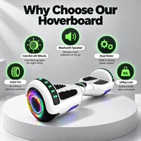 Hoverboard auto-équilibrant LED amusant avec Bluetooth pour le divertissement et le plaisir quotidien