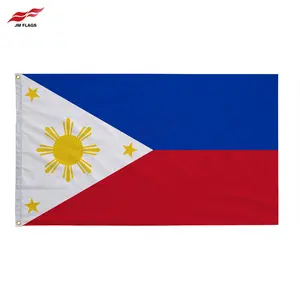 Grosir Bendera Filipina Dekorasi Liburan Spanduk 3*5 Kaki Poliester Tahan Air Bendera Filipina