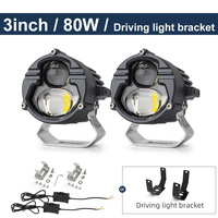 Feux de conduite LED super lumineux pour camion tout-terrain, mini-projecteurs auxiliaires de 3 pouces pour motos, projecteur à double faisceau U30