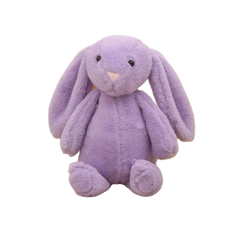Toptan uzun kulaklar tavşan doldurulmuş oyuncak yumuşak peluş tavşan tavşan oyuncak