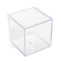 Boîtes en plastique transparentes de conteneur de casse-croûte de dessert de gâteau avec des caisses de nourriture de stockage de couvercle