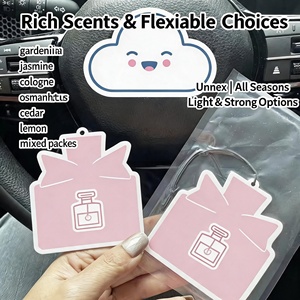 Natural Fragrance Hanging <strong>Auto</strong> for Brand Long Lasting Luxury Custom Logo Paper Car Air Freshener - Product Image 4