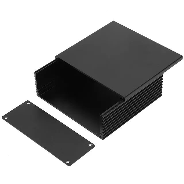 110x40x100mm Anodized CNC Machined Aluminum Cooling Box for Circuit Board PCB Instrument DIY Electronic Project Enclosure Case