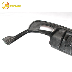 Difusor de Parachoques Trasero de Fibra de Carbono <span class=keywords><strong>Real</strong></span> para <span class=keywords><strong>Jaguar</strong></span> XE Sedán de 4 Puertas 2015-2017, Nuevo Estilo B C - Product Image 5