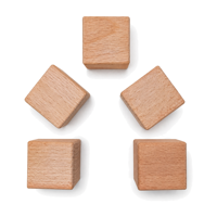 Cubes en bois de hêtre naturel écologique de 40 mm pour gravure laser, jeux de société, artisanat DIY, modélisme, salle de classe