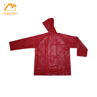 Coupe-vent en PVC rouge pour femme, veste d'extérieur, imperméable, 2019