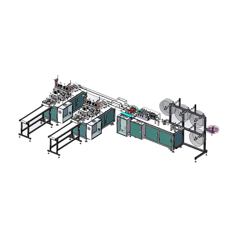 Fully Automatic Disposable Single Use Earloops Face Mask Making Machine