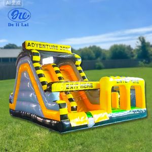 Toboggan gonflable double obstacle personnalisé pour l'extérieur, en PVC, facile à installer pour parcs de trampolines et parcours d'<span class=keywords><strong>obstacles</strong></span> - Product Image 3