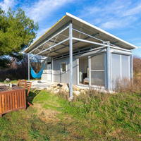 Casa Contenedor Modular de 40FT/20FT, Panel Sándwich Prefabricado, Instalación Rápida, Diseño Moderno, Desmontable, Edificio de Oficinas para Exteriores