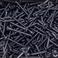 Vis pour cloisons sèches en Phosphate noir, 3.5x25mm, 6x1, fil fin et grossier, tournilo, gypse, fabrication chinoise