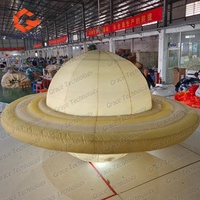 Ballon gonflable éducatif en PVC du système solaire (Terre, Mars, Saturne) – Neuf planètes – Accessoire pédagogique gonflable pour l'apprentissage de la planète Saturne