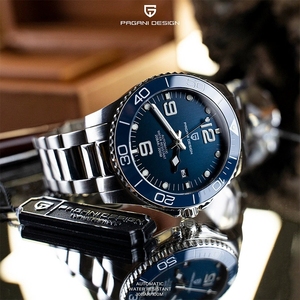 Montre mécanique automatique de luxe pour homme 1702, étanche 200 mètres, acier inoxydable, cadran saphir 42 mm - Product Image 5