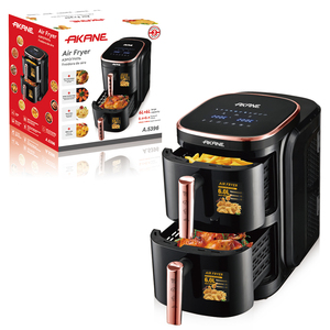 AKANE A.5396 Friteuse à double tiroir 2400W 12L Écran tactile numérique Freidora de aire Conception de circulation d'<span class=keywords><strong>air</strong></span> à 360 ° - Product Image 1