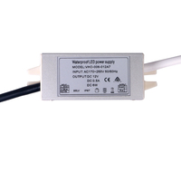 Alimentation LED Miniature Étanche IP67 6W 12W 15W AC 110V-265V vers DC 12V 24V avec Certifications SAA CE pour Module LED