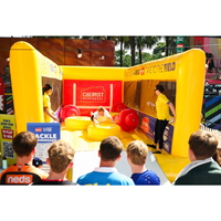 Terrain de rugby gonflable entièrement imprimé, jeu sportif gonflable en PVC durable pour la location événementielle