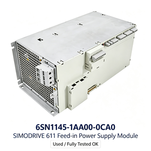 Módulo de alimentación 6SN1145-1AA00-0CA0 de Alemania, 611A/D 28/50KW, unidad de fuente de alimentación no regulada con refrigeración interna para sistema de accionamiento - Product Image 1