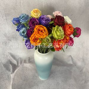 Roses artificielles en soie YHMG-01, haute simulation, pour décorations de mariage, maison et hôtel - Product Image 1