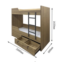 Meubles marins sur mesure, panneau Formica, lit superposé, lits doubles