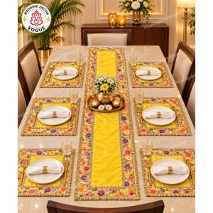 Elegante Juego de Manteles Individuales y Caminos de Mesa para Decoración de Eventos, Ceremonias, Banquetes y Recepciones - Product Image 3