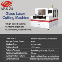 Nouvelle machine de découpe laser CO2 en verre 60W/100W, type portique, CNC, refroidie par eau, haute précision, compatible avec les formats AI/LAS