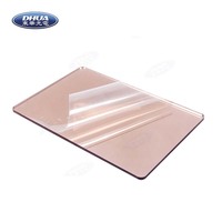 Feuille épaisse de miroir A4, taille personnalisée 1mm 2mm 3mm, en plastique, or rose