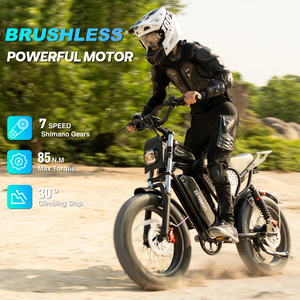 Bicicleta Eléctrica de Montaña YVY MTB con Neumáticos Anchos para Todo Terreno, con Alarma y Bluetooth, para Adultos, Disponible en Almacén Local - Product Image 3