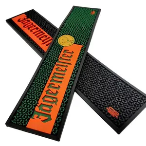 Groothandel Custom Milieu Pvc Zacht Rubber Bar Mat Drainage Mat Anti Slip Mat Slijtvaste Custom Pvc Rubber Coaster Cup