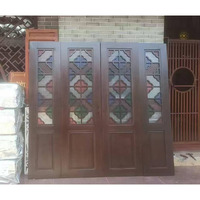 Soundproof Exterior Wooden Window Custom Outdoor Timber Windows for Church Hotel Home Construction