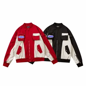 Chaqueta Varsity Informal Extra Grande con Bolsillos Utilitarios para <span class=keywords><strong>Hombre</strong></span> LAYENNE, <span class=keywords><strong>Ropa</strong></span> <span class=keywords><strong>de</strong></span> Moda, Chaqueta Cargo - Product Image 3