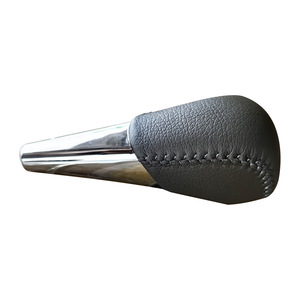 Pommeau de levier de vitesse de voiture, transmission automatique, ergonomique, en cuir, avec incrustation de bois, pour Toyota Camry 2007-2013 - Product Image 2