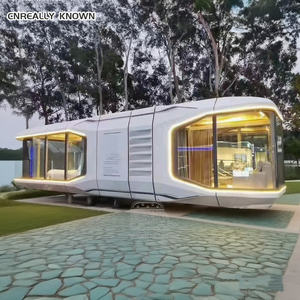 Maison de bord de mer avec matériaux résistants à la corrosion pour propriété frontalière sur la plage, capsule spatiale - Product Image 4