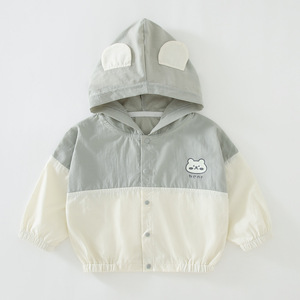 Veste d'été fine et respirante pour bébé, style coréen, à capuche, unisexe, pour nourrissons et tout-<span class=keywords><strong>petits</strong></span> - Product Image 3