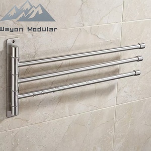 Portasciugamani Girevole a 3 Bracci Wayon in Acciaio Inox SUS304, <span class=keywords><strong>Salvaspazio</strong></span>, Montaggio a Parete per Case Prefabbricate WW-MJJ - Product Image 1